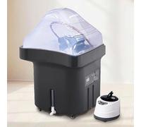 PA-DABAOO Circolazione Dell'acqua Attrezzatura Spa Della Testa, Attrezzatura Spa Della Testa Giapponese Con Serbatoio Dell'acqua, 60 Litri Di Grande Serbatoio Dell'acqua,Nero