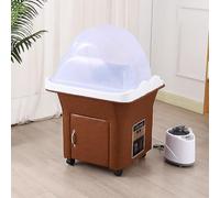 PA-DABAOO Equipaggiamento Giapponese Della Spa Della Testa Con Sistema A Doppio Controllo, Attrezzatura A Cascata Spa Della Testa,Orange with fumigation