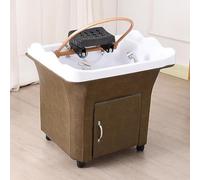 PA-DABAOO Equipaggiamento Giapponese Della Spa Della Testa Con Sistema A Doppio Controllo, Attrezzatura A Cascata Spa Della Testa,Brown without fumigation