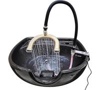 PA-DABAOO Equipaggiamento Giapponese Spa Per La Testa Di Circolazione Dell'acqua Spa Testa Per Ciotola Di Shampoo, Supporto Per La Circolazione Dell'acqua,B basin width 0.2 to 3.1cm