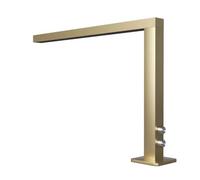 PA-DABAOO Lampada per Manicure A Forma di L, Luce Tecnologica Quadrata con Manopola per Regolare La Temperatura del Colore, Luce LED per Unghie Portatile con Oscuramento,d'oro