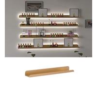 PA-DABAOO Mensole Sospese per Smalti in Metallo, Mensola per Smalti Sospesa Moderna E Resistente, Espositori per Figurine di Oli Essenziali per Inchiostro per Tatuaggi con Luce,120cm