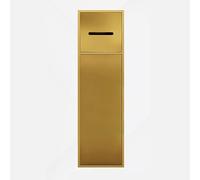 PA-DABAOO Porta Carta Igienica Da Incasso, Porta Carta Igienica Da Bagno in Acciaio Inossidabile Con Contenitore, Mobiletto Per La Spazzatura Nascosto Montato A Parete,D'oro