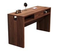 PA-DABAOO Scrivania Per Estetista Unghie Retrò, Tavolo Per Manicure in Legno Con Cassetto E Ripiano Aperto, Postazione Di Lavoro Per Estetista Unghie, Tavolo Per Salone Di Trucco Unghie,140cm