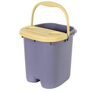 PA-DABAOO Secchio Per Bagno in Plastica, Bagno Grande Piede, Vasca Da Bagno Spa, Secchio Per Bagni, Secchio Di Plastica Multifunzionale Con Manico, Adatto Per La Pedicure Della Spa Home,Viola