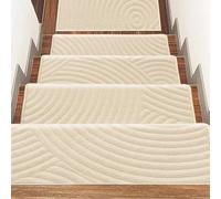 PA-DABAOO Tappeti Antiscivolo in Stile Nordico Per Scale Da Interno, 3 Pezzi, Tappeti Per Scale Lavabili, Tappeti Per Scale Per Bambini, Anziani E Animali Domestici,3pc f