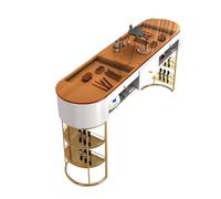 PA-DABAOO Tavolo Per Manicure in Vetro Temperato Indipendente, Tavolo Per Manicure Da Salone Con Raccoglitore Per Polvere Per Unghie, Postazione Per Scrivania,120cm