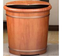 PA-DABAOO Vasca Da Bagno in Legno Con Coperchio, Vasca in Legno in Legno Massiccio, Bagno, Bacino Di Pedicamento, Bacino Di Legno Multifunzionale, Adatto Per Il Lavaggio Della Famiglia,40cm