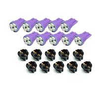 PA LED10x T10 168 194 LED cruscotto cruscotto lampadina 1/2" Twist Lock Socket -12V (viola)