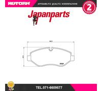 PA0014AF Kit pastiglie freno a disco ant.(MARCA-JAPANPARTS)