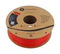 PA02004 Filamento: PLA 1,75mm rosso 190-230°C 1kg Temp.Tavolo: 45°C POLYMAKER