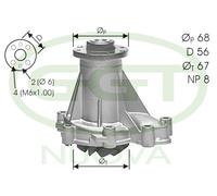 PA10516 GGT Pompa acqua per DAEWOO,MERCEDES-BENZ,PUCH