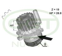 PA12610 GGT Pompa acqua per AUDI,SEAT,SKODA,VW