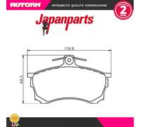 PA592AF Kit pastiglie freno a disco ant.(MARCA-JAPANPARTS)