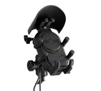 PA6 GF - Supporto per telefono da moto da 7,5", regolabile, supporto di ricarica wireless con porte di tipo A e C, anti-vibrazione, antifurto, per manubrio e navigazione