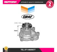 Pompa Dell’acqua Raffreddamento Motore Graf PA834 per Opel Vauxhall Chevrolet