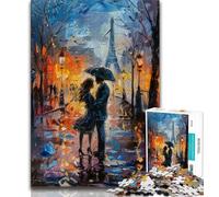 Paar unter dem Eiffelturm, 1000-teiliges Puzzle für Erwachsene, Lernspielzeug, Familienspiele, Geschenke für Freunde und Familie, 38x26cm