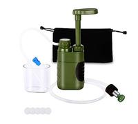 Paaruter 1 Set di Filtri per L'Acqua All'Aperto Sicurezza Depuratore d'Acqua di Emergenza Strumenti di Sopravvivenza di Emergenza Mini Filtro per L'Acqua ABS per Il
