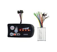 Paaruter Veicolo Elettrico 36V48V Motore Brushless Controller Bici Elettrica in Metallo + Plastica 6 Tubi 15A Controller Intelligente LED-S800 Set di Accessori per Strumenti