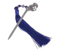 PAASHE Delicato segnalibro Segnalibro in Metallo Stile Cinese retrò Classico segnalibri Nappa con Perline Moda Lettura segnapagina Regalo Creativo Generico