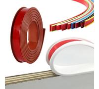 PAAWBW Profilo in Gomma Autoadesivo a Forma di U da 1 m - Protezione Flessibile for Bordi in TPE for la Sicurezza dei mobili(Brown,28mm)
