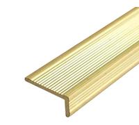 PAAWBW Protezione for Bordi Scale Antiscivolo in Ottone a Forma di L - Protezione Durevole for Bordi Scale for transizioni sicure tra Interni ed Esterni(18x8mm(0.71"x0.31"))
