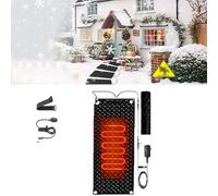 PAAWBW Tappetini riscaldanti in Gomma Antiscivolo e Impermeabili for vialetti, Scale e marciapiedi, Ideali for sciogliere la Neve all'aperto(25.4x120cmx1Pcs)