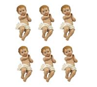 Paben Articoli Religiosi 6 Pezzi Bambinello Gesù Bambino Betlemme in Resina
