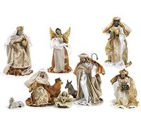 Paben Articoli Religiosi Presepe Natività Completo 10 soggetti stoffa resina cm. 16