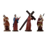 Paben Articoli Religiosi Presepe Pasquale Set Salita al Calvario di Gesù 4 soggetti cm. 16-13