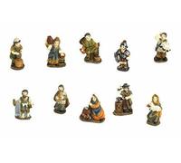 Paben Articoli Religiosi Set 10 Personaggi Mestieranti Pastori Presepe in Resina