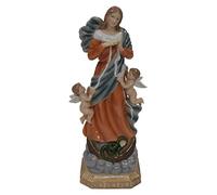 Paben Nàvel by Statua Madonna Scioglie Nodi, Porcellana, Multicolore, 12.5x12.5x29 cm