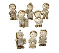 PABEN, Personaggi Presepe Bambini 8 pezzi in resina cm. 6