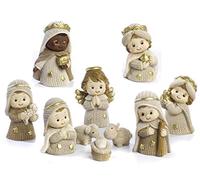 PABEN Set Presepe Completo Bambini in Resina, 10 Personaggi cm. 5,8