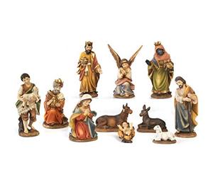 PABEN Set Presepe Completo natività 11 soggetti in Resina, cm. 9 by