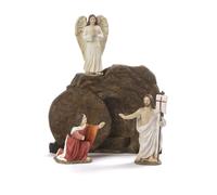 PABEN Set Risurrezione di Gesù 23.4 cm composto da 4 Pezzi Presepe Pasquale in Resina Articoli Religiosi
