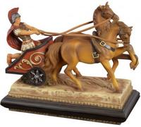 PABEN Statua 3D Biga Centurione Romano in Resina Souvenir Roma Italia Arte e Storia