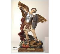 PABEN STATUA San MICHELE ARCANGELO 41 CM IN RESINA