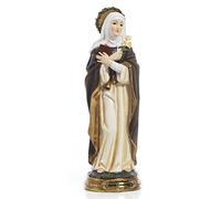 PABEN Statua Santa Caterina da Siena Patrona d'Italia in resina cm. 12,5 PB15699