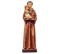 Statua in resina sant'antonio da padova con bambino 30 cm articoli religiosi PA