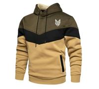 PABHYDA Felpa con Cappuccio e Zip Uomo Sinner, vestibilità Comoda Moderna, Perfetta per Il Tempo Libero, Stile Streetwear Moderno per Città, Coulisse(Kahki,M)