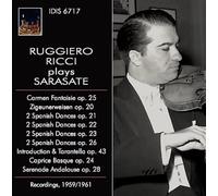 PABLO DE SARASATE Ruggiero Ricci Plays Pablo De Sarasate (CD)