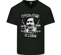 Pablo Escobar Crime Pays Maglietta In Cotone A V