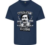 Pablo Escobar Crime Pays Maglietta In Cotone A V