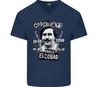 Pablo Escobar Crime Pays Maglietta In Cotone A V