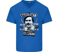 Pablo Escobar Crime Pays Maglietta In Cotone A V