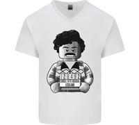 Pablo Escobar Maglietta In Cotone A V Per Uomo