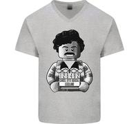 Pablo Escobar Maglietta In Cotone A V Per Uomo