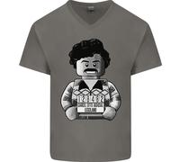 Pablo Escobar Maglietta In Cotone A V Per Uomo