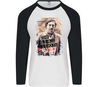 Pablo Escobar Me Matan Limone Uomo L/S Baseball Maglietta